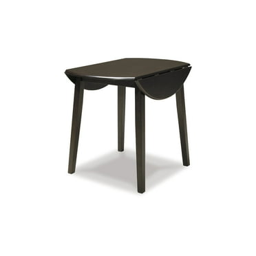 Signature Design by Ashley Contemporary Hammis Dining Drop Leaf Table Dark Brown
