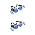 thumbnail image 1 of yingyy Lunettes Style Steampunk Uniques avec Vintage Distinctif pour Halloween Rivet Rétro Argent Vif 2 Ensembles, 1 of 1