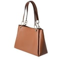 thumbnail image 5 of Michael Kors Trisha Large Triple Gusset Compartment Shoulder Bag Luggage Leather, 5 of 12
