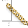 thumbnail image 3 of Leslie 14k Yellow Gold 2.2mm Beveled Curb Chain, 3 of 5