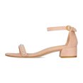 thumbnail image 2 of XYD Women Pearls Open Toe Strappy Low Block Heel Sandal Classic Ankle Strap Wedding Dress Shoes Size 15.5 Peachpuff, 2 of 4