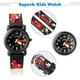 thumbnail image 2 of Reloj para niños, reloj de cuarzo analógico resistente al agua de 30 m, reloj de dibujos animados en 3D, reloj para niños negro oso de fresa Juguete, 2 of 6