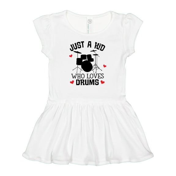 Inktastic Future Drummer Kid Loves Drums Girls Baby Dress