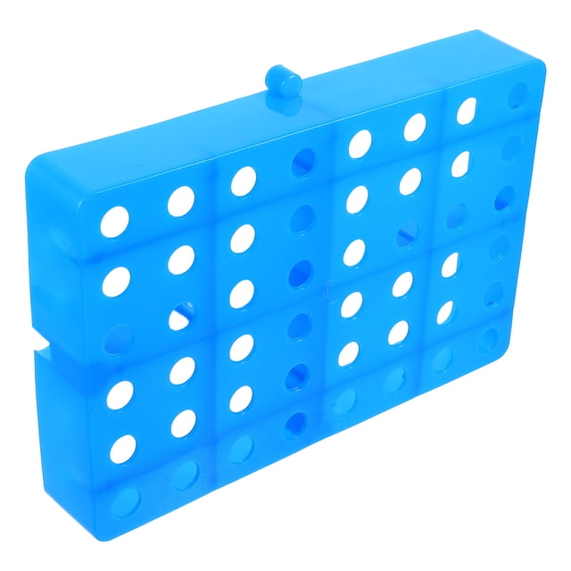 BRIGHTFUFU Platónes Plásticos Perforados Azul Para Almacenamiento En Almacén Elevado Resistente Al Desgaste