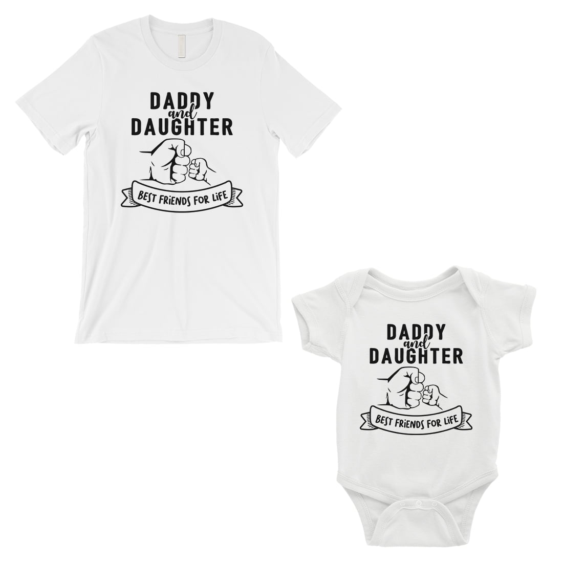 Matching Father Baby Gift Set Best Daughter and Dad in The Galaxy Mens T Shirt & Baby T-Shirt