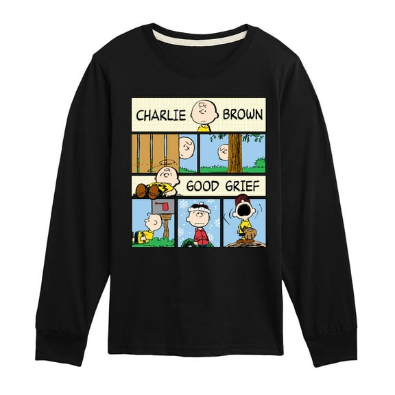 Peanuts - Good Grief Comic - Toddler & Youth Long Sleeve Graphic T-Shirt
