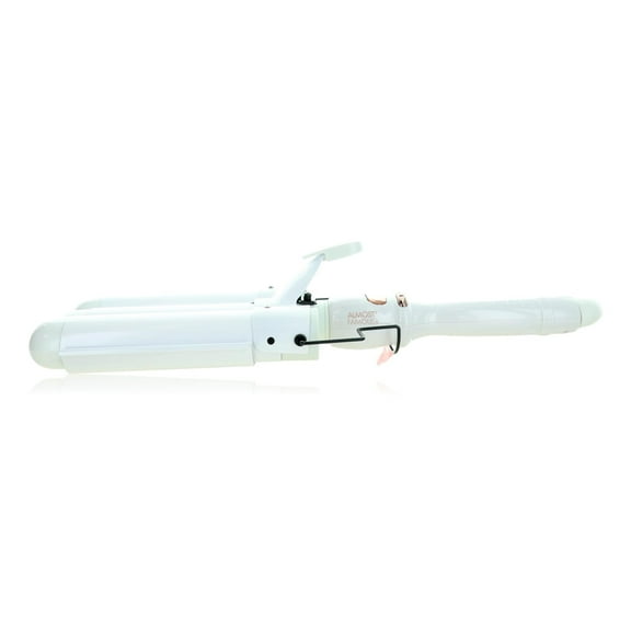 Almost Famous Triple Barrel Clip Curling System, Pearlescent White