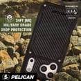 thumbnail image 2 of Pelican Apple iPhone 17 Pro Max MagSafe Compatible Shield Phone Case with Holster - Carbon Fiber, 2 of 11
