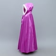 thumbnail image 6 of FRSASU Kids Clothing Kids Baby Girls Solid Outwear Warm Hooded Coat Princess Cloak Cape Purple M(M), 6 of 9