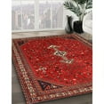 thumbnail image 3 of Ahgly Company Machine Washable Indoor Square Traditional Sienna Brown Area Rugs, 5' Square, 3 of 7