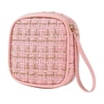 thumbnail image 4 of Wmool Sac de Rangement pour Serviettes Hygiéniques à Carreaux avec Lanière Sac à Rouge à Lèvres Carré Voyage P4, 4 of 8