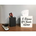 thumbnail image 2 of 'A Tissue for Your Issue' Decorative Wooden Tissue Box Cover, 2 of 2