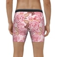 thumbnail image 4 of Cauagu Rose Flowers Print Men's Boxer Briefs, Funny & Cute Underwear Elastic Waistband Briefs Ideal Gift for Men,1-Pack, 4 of 7