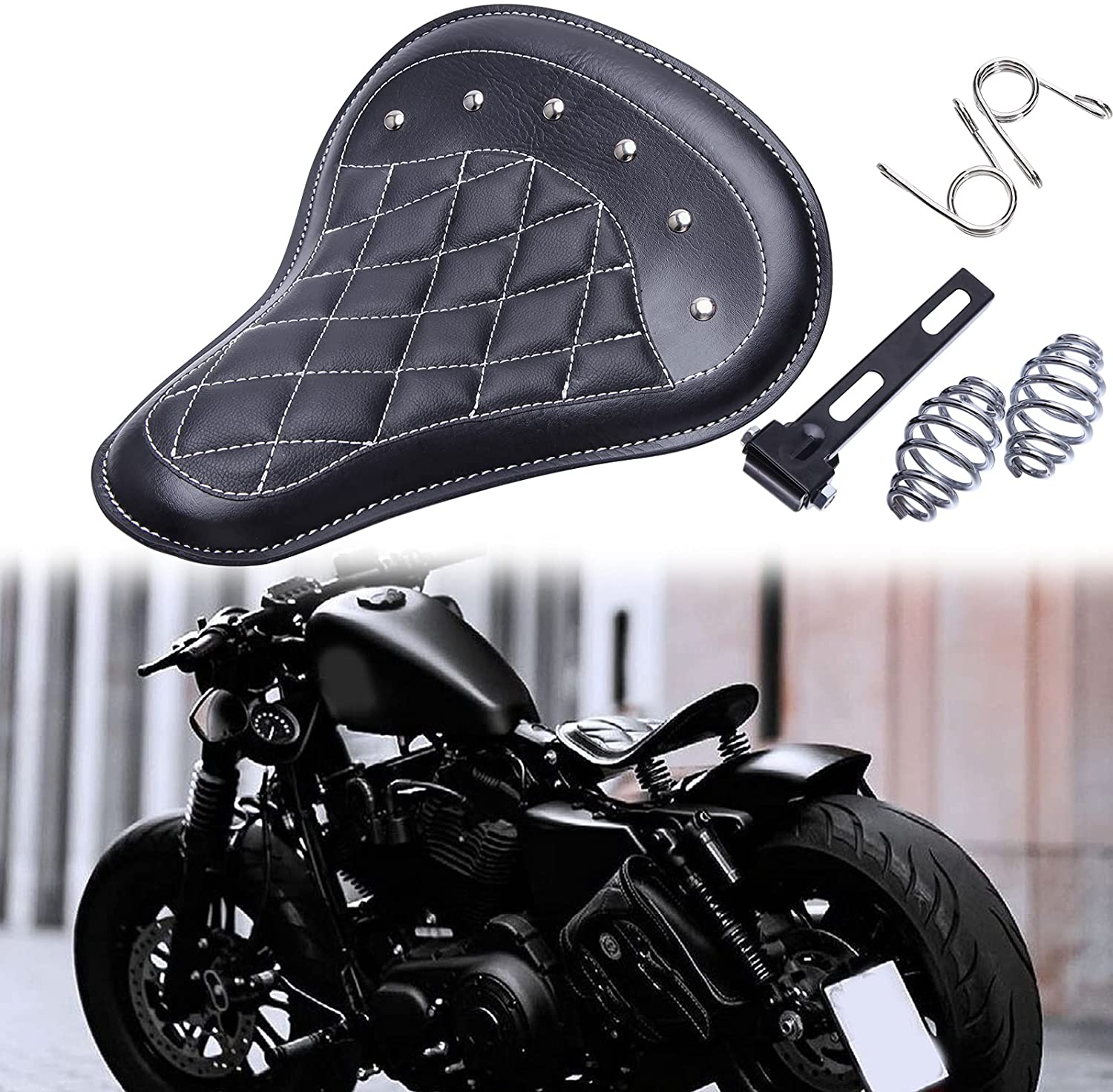 Siège Solo (Selle) Avec Ressorts Pour Honda Rebel 250/300/500/1100 & Bobbers - GOODFITMENT