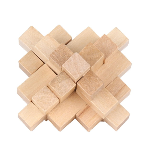 Difficile Iq Einstein Lock Puzzle Classique Jeu de casse-tête en bois pour  adultes.