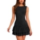thumbnail image 1 of Minivestido para mujer: falda con volantes de doble capa, vestido sin mangas ajustado, tallas S-XL, 1 of 4