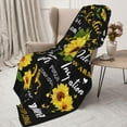 thumbnail image 6 of Sunflower Gifts for Women, Sunflower Blanket 60''''x80'''' Positive Healing Throw Blanket, Flannel Fleece Throw Blankets for Bed Chair Sofa Couch Home Decor, Birthday Christmas Mother‘s Day Gift, 6 of 6
