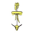 thumbnail image 3 of Trajes de baño de una pieza para mujer Traje de baño con estampado diario para mujer Traje de baño conservador de cuerpo unido Conjunto de dos piezas con falda de playa estampada, 3 of 3