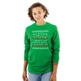 thumbnail image 3 of Ugly Christmas Lights Lets Get Lit Long Sleeve TShirt Men Women Brisco Brands 2X, 3 of 5