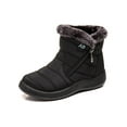 thumbnail image 4 of LUXUR Womens Winter Snow Boots Plush Lined Keep Warm Zipper Ankle Booties, 4 of 8