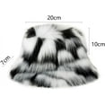 thumbnail image 3 of Women's Plush Bucket Hat Y2k Fashion Warm Winter Hat Fluffy Shaggy Imitation Fur Hat Fishing Hat Bucket Women's Hat, 3 of 6