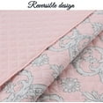 thumbnail image 4 of Cozy Line Pink Medallion Lucianna Millennial Floral Majesty Reversible Quilt Bedding Set, 4 of 7