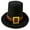 Black brown with gd, variant on Comfortable Pilgrims Hat Warm Top Hat for Winter Fall Fesitval Costume Props for Various Formal Activity Dressingup