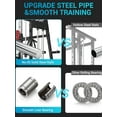 thumbnail image 2 of GARVEE All in One Smith Machine Home Gym,2200lbs Squat Rack with Weight Bar,Dual LAT Pull-Down Systems & Cable Crossover Machine,Red & Black, 2 of 9