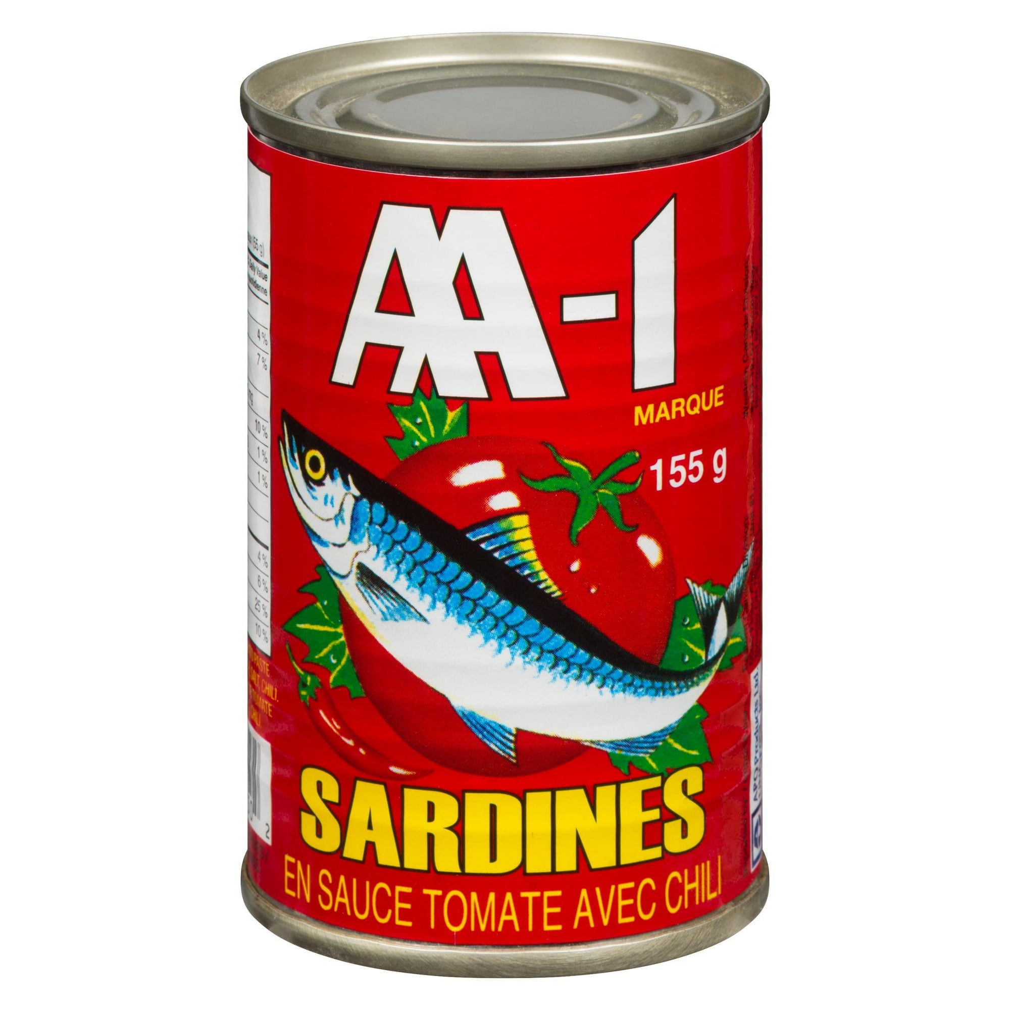 AA-1 Sardines Tomato Sauce Chili 155 g per Can, contain fish, mollusc, AA-1 Sardines Tomato Sauce Chili 155 g per can