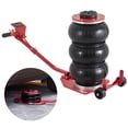 thumbnail image 1 of VEVOR Air Jack, 3 Ton/6600 lbs Triple Bag Air Jack, Airbag Jack with Six Steel Pipes, Lift up to 17.7 inch/450 mm, 3-5 s Fast Lifting Pneumatic Jack, with Long Handles for Cars, Garages, Repair, (Red), 1 of 9