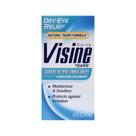 Visine Tears Dry Eye Relief 1/2 fl oz Liquid (Best Lubricating Eye Drops For Lasik)