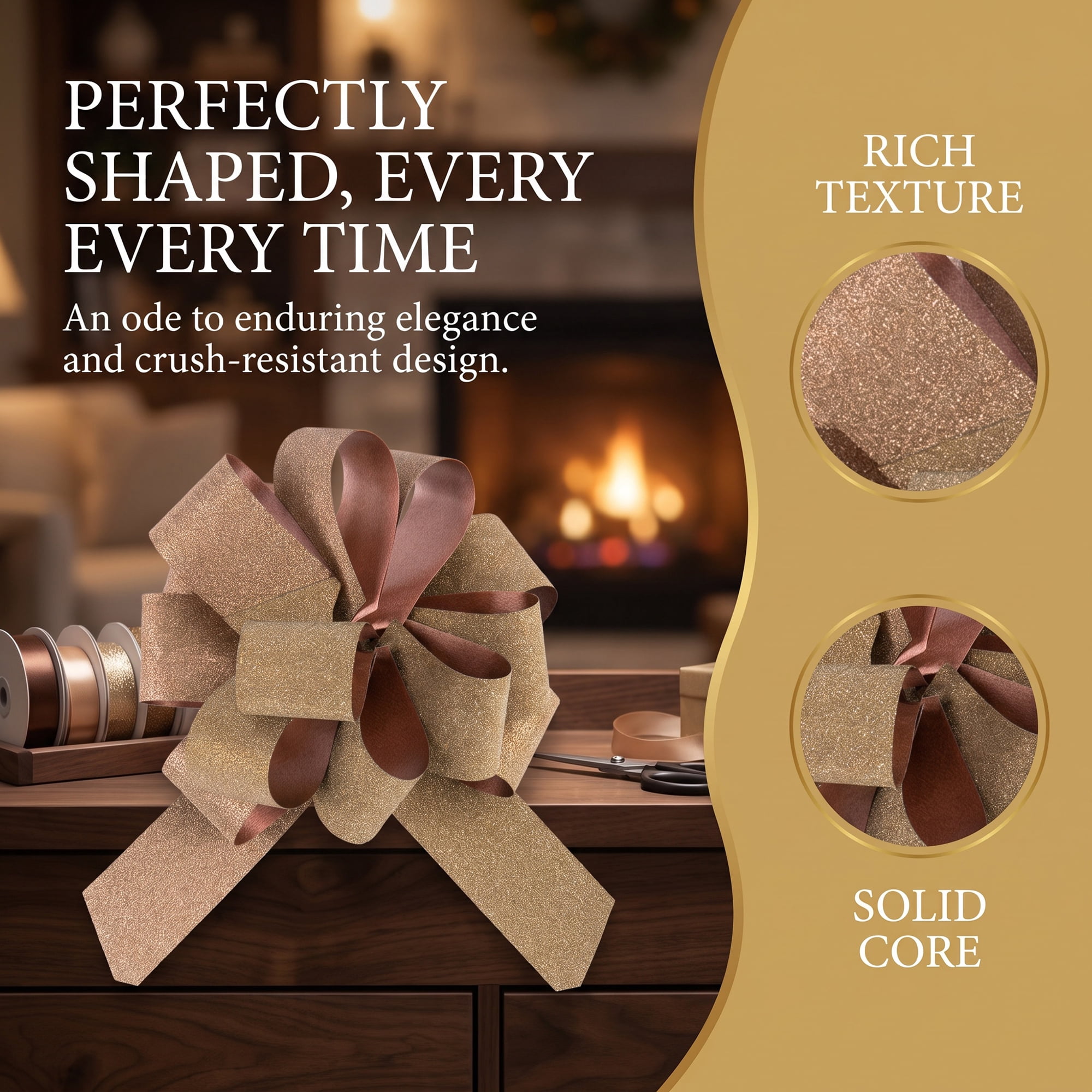 Unique Bargains Multi-Layered Star Bows for Decoration and Gift Wrapping Purposes Coffee