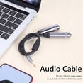 thumbnail image 4 of Kearding Conector de 3,5mm a doble Cable auxiliar de 6,35mm, 2 enchufes, divisor de Audio Flexible, Cable adaptador antiinterferencias, Cable conector de Cables de audio/vídeo, 4 of 6