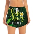 thumbnail image 4 of Lsque Tropical Summer Vibes Printed Women's Running Shorts with Liner Pockets,Elastic Quick Dry Workout Athletic Gym Yoga Shorts,Womens High Waist Shorts-XX-Large, 4 of 9