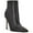 Black, variant on Nine West Womens Farrah Leather Ankle Shooties