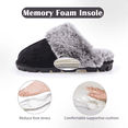 thumbnail image 4 of Festooning Women’s Memory Foam, Lined Slip-on Clog, Flat Heel/Closed Toe Black, US 10, 4 of 5