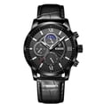 thumbnail image 1 of Reloj LIGE Reloj para hombre de moda resistente al agua y luminoso completamente negro, 1 of 5