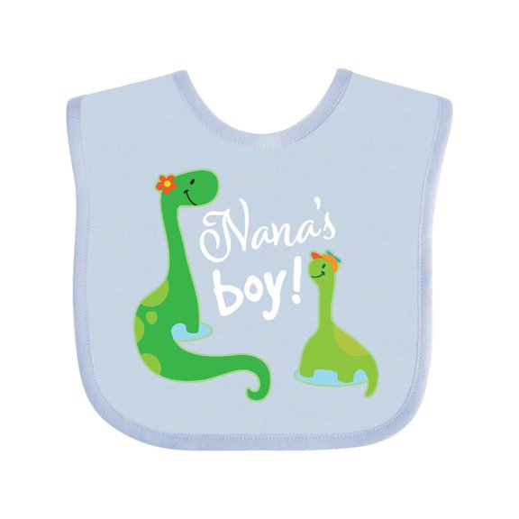 Inktastic Nanas Boy Grandson Dinosaur Boys Baby Bib