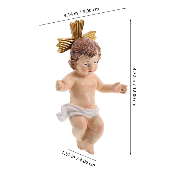 STRANDCHIC Baby Jesus Figurine Decorative Resin Assorted Color 1Pack