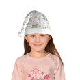 thumbnail image 5 of Cauagu Frog and Mushrooms Pattern Christmas Hat for Kids,Xmas Holiday Hat Santa Hat for Boys & Girls Festive Headwear Accessories for Christmas/New Year/Holiday, 5 of 6