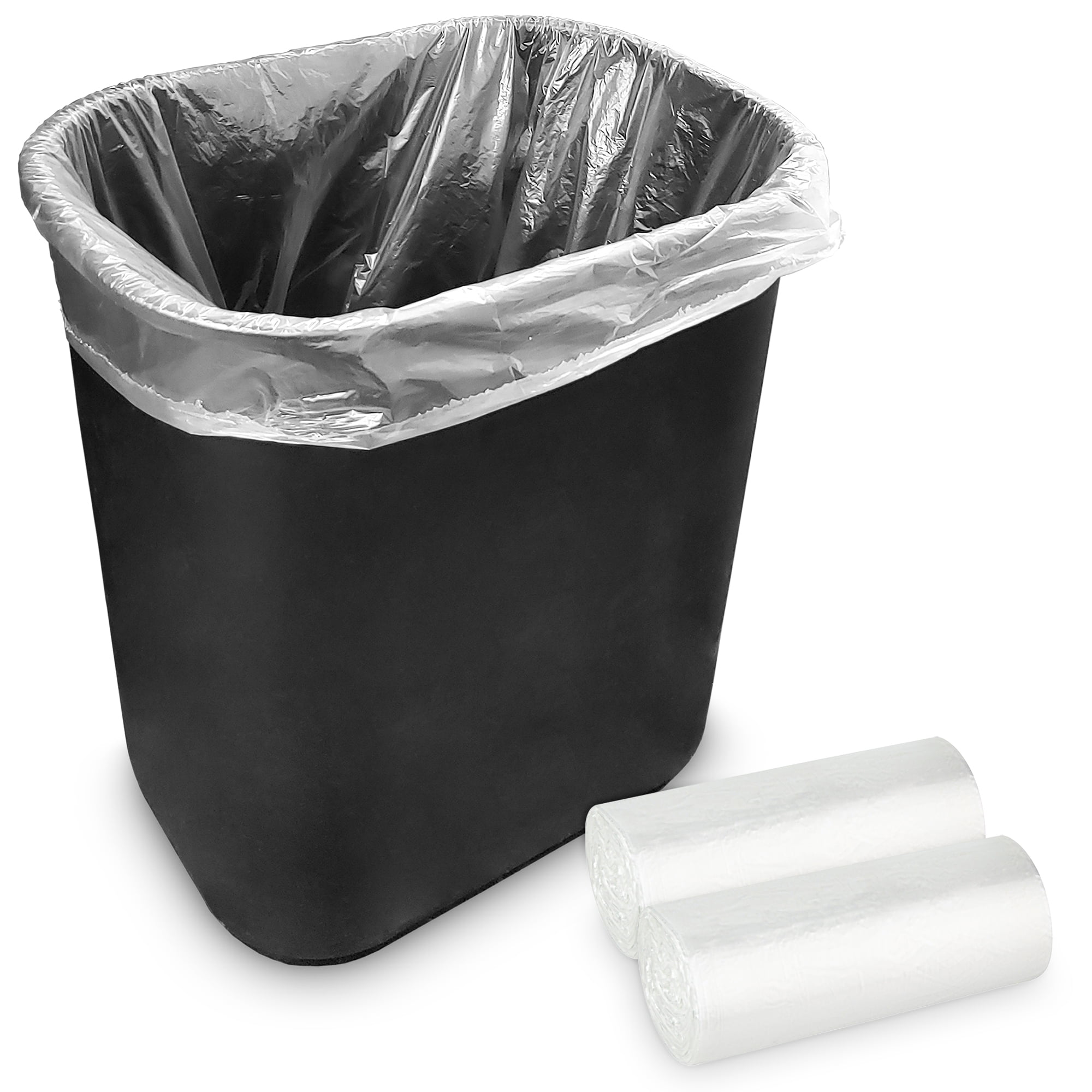 4 gallon clear trash bags discount