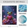 thumbnail image 3 of Diamond Art Kit for Adults, Frog With Heart On Flowers Diamond Painting for Adults Beginners, 5D DIY Diamond Art Painting Kits, Colorful Diamond Painting Craft for Home Decor 12x16, 3 of 7