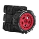 thumbnail image 5 of 4 ruedas RC de 2,8 x 1 pulgada, repuesto para accesorios ligeros a escala 1:14 Rojo, 5 of 9