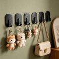 thumbnail image 5 of Tong Hooks 4 Pack ABS Heavy Duty Refrigerator Hooks Black Strong Hangers For Fridge Door Locker Kitchen And, 5 of 5