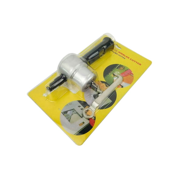 Trendy Tool Kit for Home, Metal Sheet Nibbler Cutter Double Head Metal Sheet Cutter Hole Drill Attachment Paperboard Package