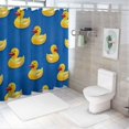 thumbnail image 7 of BCIIG Rubber Ducks Bathroom Decoration Set Polyester Cloth Fashion Shower Curtain with Hooks 36"x72, 7 of 7