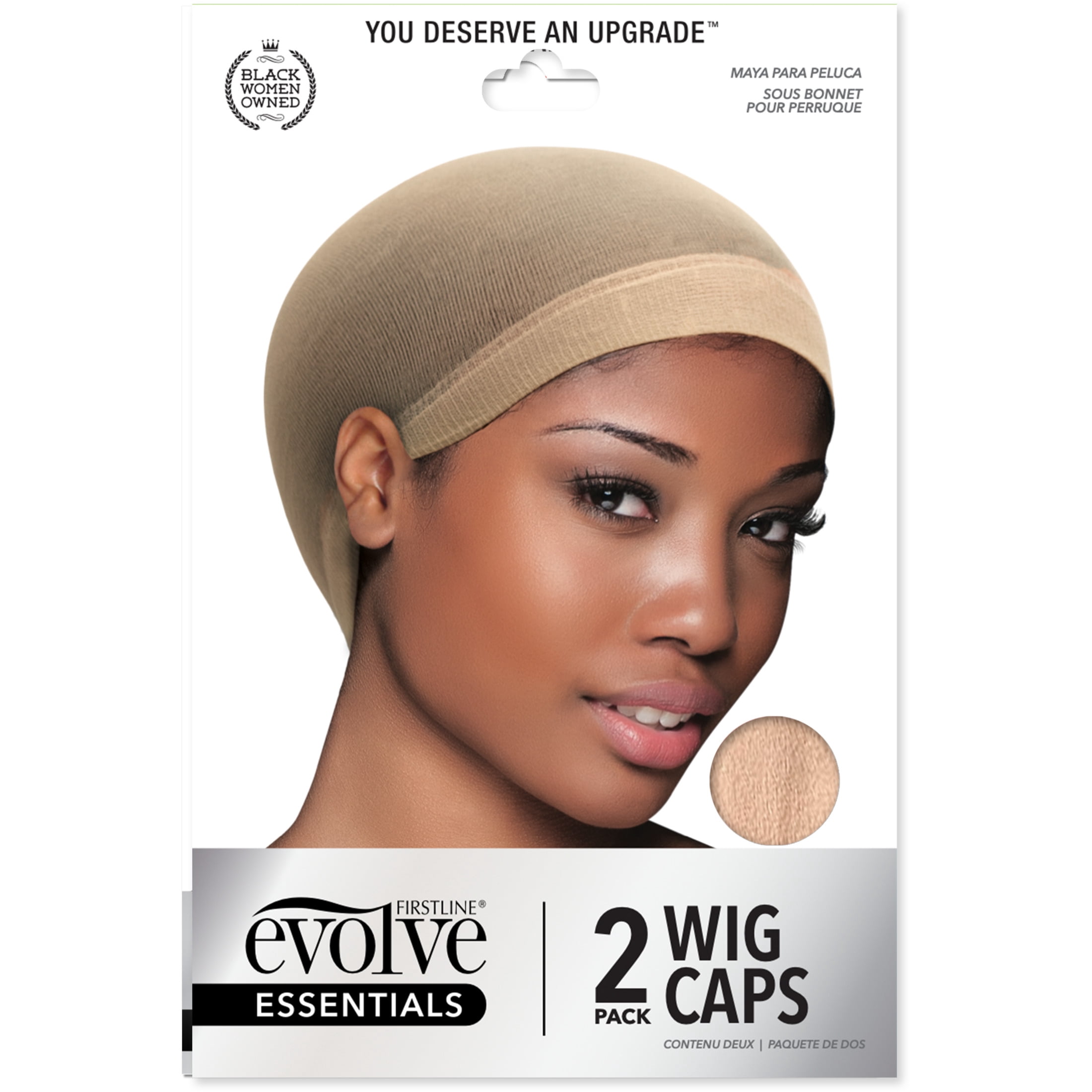 (6 pack) Evolve Wig Cap Neutral 2 Pack
