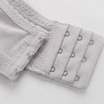 thumbnail image 6 of Non Steel Ring Sports Bra Women's Breathable Underwear Gathered Design Daily Wear Comfort Fit 3 Hook Closure Lightweight #Gray,L, 6 of 6