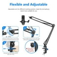 thumbnail image 5 of Microphone Kits With Live Sound Card(Optional),Suspension Scissor Arm,Shock Mount And Pop Filter For Studio Recording ,Easy to Operate, 5 of 7