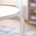 thumbnail image 3 of Guidecraft Nordic Table and Chair Set-White: Wood Round Table for Kids w/ 4 Chairs, Kids Furniture for Playroom & Bedroom | Classroom & Daycare Montessori Toddler Activity Desk for Crafting & Writing, 3 of 5